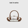 马君妍同款lost in echo趣味饺子型银色真皮高级保龄球斜挎手提包 商品缩略图1