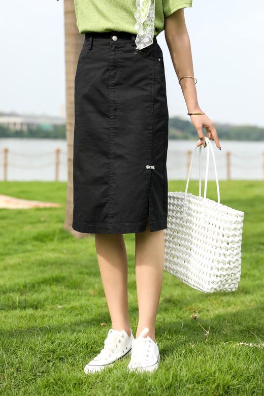 09768#纯色色布半裙 商品图1