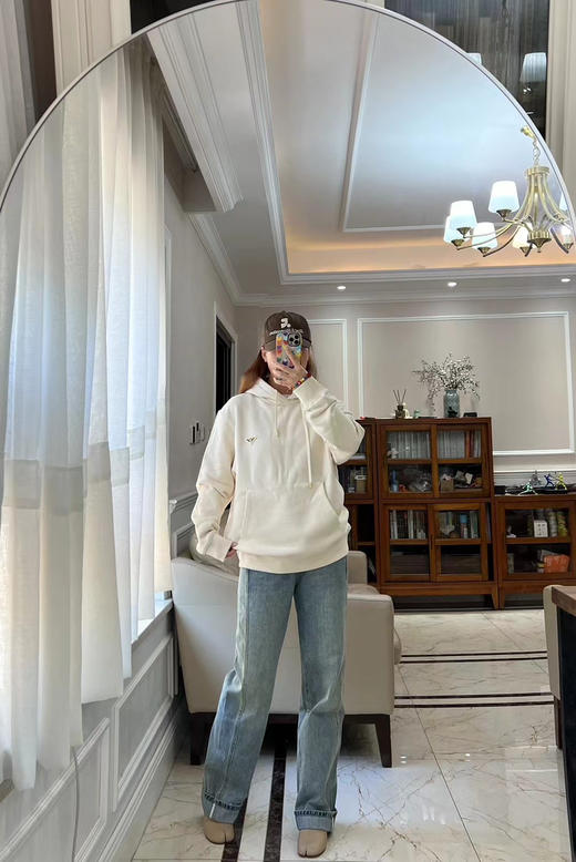 913-3 醒目设计 lew斜腰卷边 宽松阔腿牛仔裤 敲帅 冈山牛仔做旧五金 商品图8