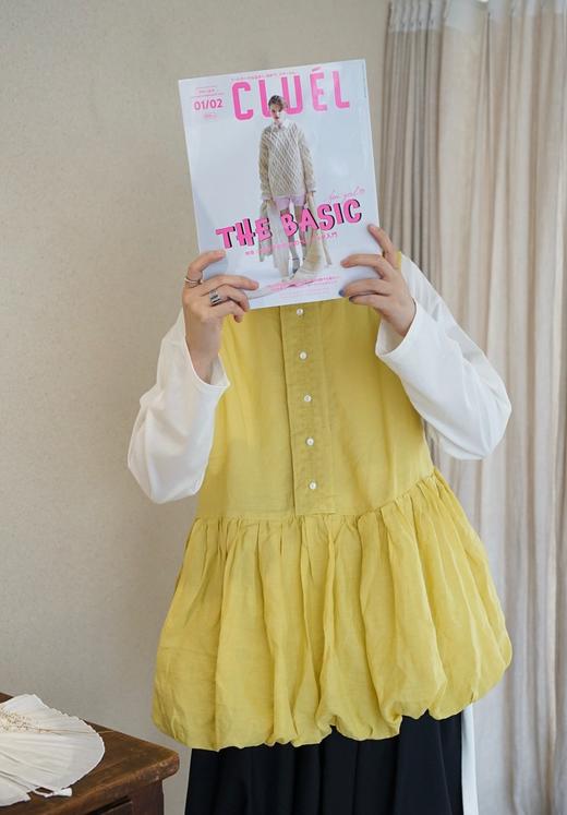 Gauze 亚麻肌理蓬蓬背心马甲 商品图3