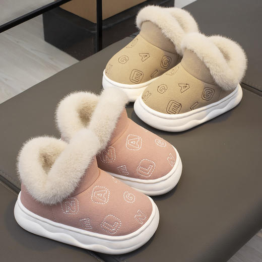 【儿童加绒加厚防滑保暖雪地靴子】冬季新款男童女童二棉鞋可外穿棉鞋 商品图3