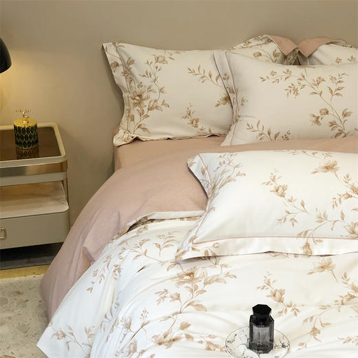 自然醒秋冬款环保纯棉磨毛四件套床单被套枕套床上用品秋冬四季通用套件KY 商品图5