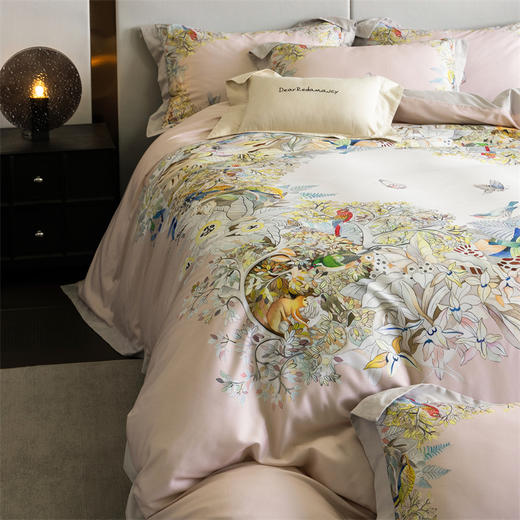 【下架】自然醒80支天丝+长绒棉磨毛四件套丝棉醇绒秋冬套件保暖亲肤柔软细腻床上用品KY 商品图7