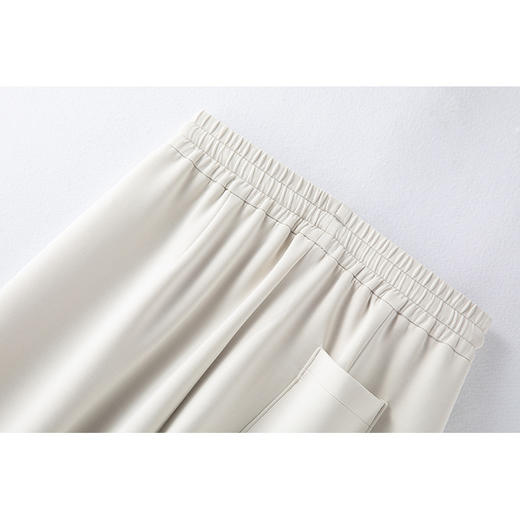 【特惠不退换】白色休闲裤女运动裤宽松香蕉裤卫裤秋季高腰莫代尔镰刀裤九分裤    WSFS-WS-606 商品图4