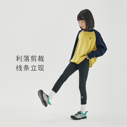 cicochild2024秋冬新款女童磨绒运动打底裤童装裤子高弹力长裤 商品图3