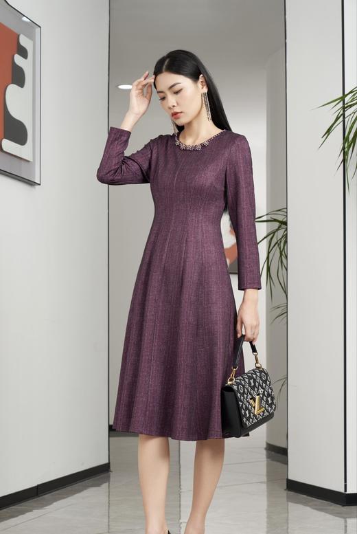 齐紫色连衣裙HJ3S97 商品图0