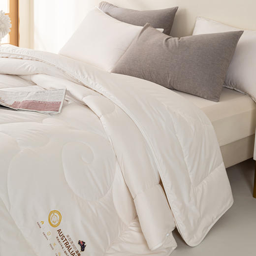 自然醒A类澳洲进口羊毛被高端母婴级100纯羊毛保暖冬被被芯加厚澳毛被子LFS 商品图6