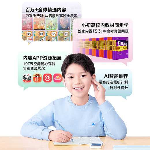 网易有道听力宝E6，英语启蒙学习“家教”，新课标课文、分级阅读、雅思英语资源全免费【G】 商品图3