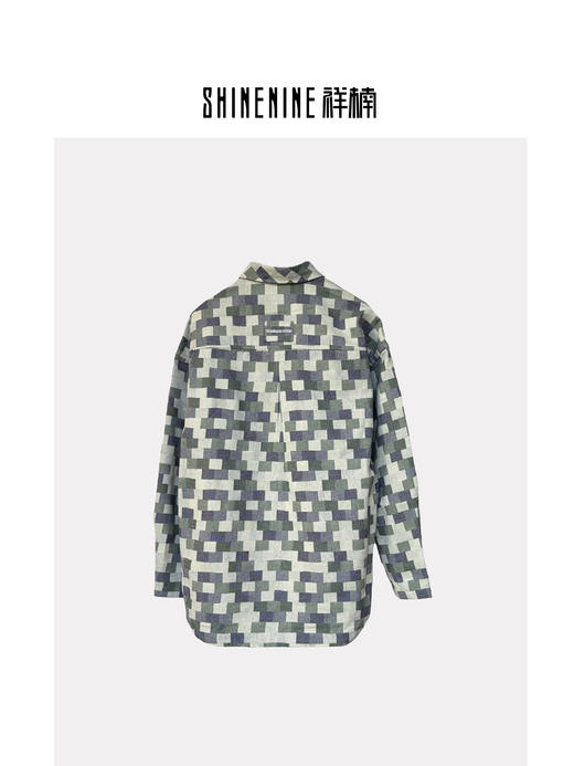 T439725355拼色格纹衬衫外套 商品图3