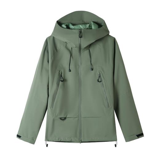 💕💕【伯❤和同款情侣冲锋衣E99-H258】🍂三防科技，✅防风、✅防水、✅防油污，户外无忧 🍁双层门襟，透湿率高，💥远离闷热感  商品图5