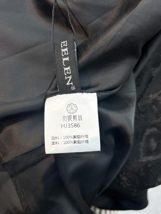漆黑色连衣裙HJ3S86 商品图6