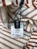 伯妮斯茵 | 复古休闲风 红白条纹刺绣衬衫 春秋气质百搭上衣 HJ3F50 商品缩略图3