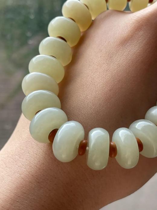 籽料白玉算盘珠长手链，顺丰包邮 商品图8