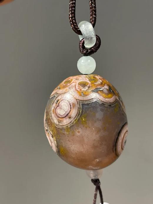 缠丝瑪瑙椭圆大珠吊坠项链，顺丰包邮 商品图9