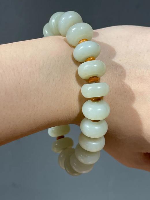 籽料白玉算盘珠长手链，顺丰包邮 商品图10