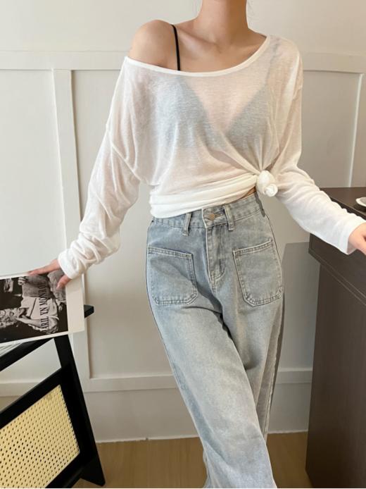 🔥谁懂温柔杀的含金量‼️49元到手【觉袈透气罩衫】 毫不费力的慵懒松弛感！温柔耐穿又减龄！上身秒变纸片人‼️ 一衣三穿=秋天当罩衫 商品图1