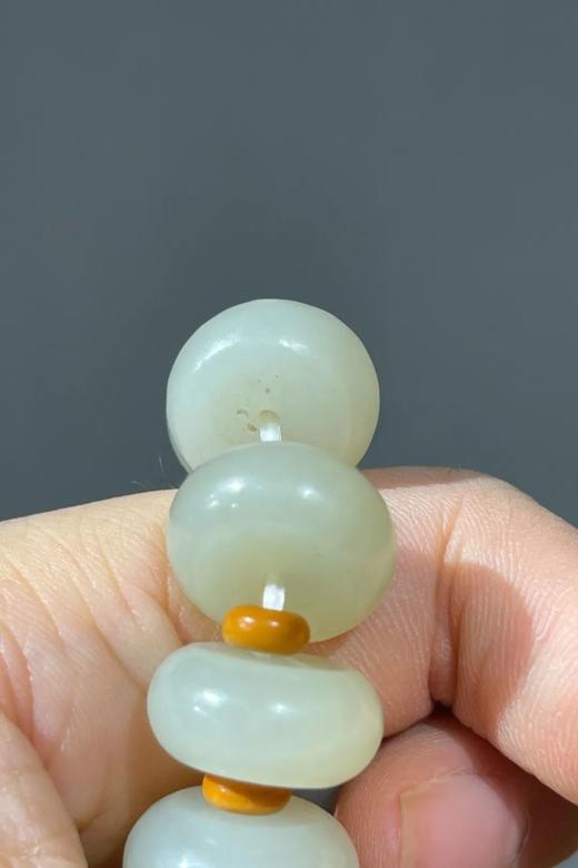 籽料白玉算盘珠长手链，顺丰包邮 商品图2