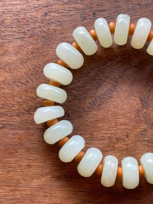 籽料白玉算盘珠长手链，顺丰包邮 商品图9