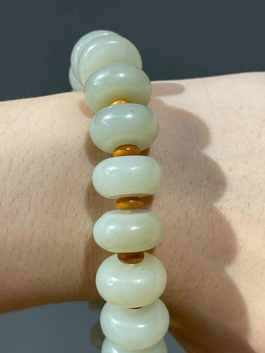 籽料白玉算盘珠长手链，顺丰包邮 商品图5