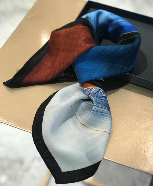 优品堂【奢迷】70*70真丝羊毛方巾 商品图8