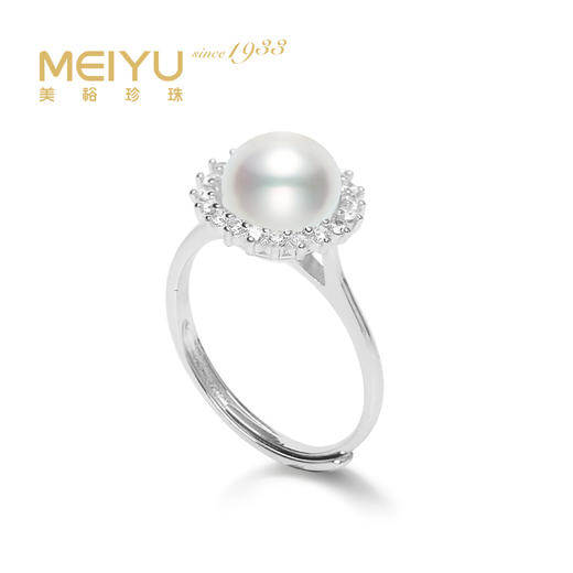 美裕 淡水珍珠戒指8-9mm 108505W 商品图0