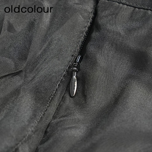 oldcolour黑色网纱气质时尚蓬蓬中长款半身裙女O23063372 商品图3