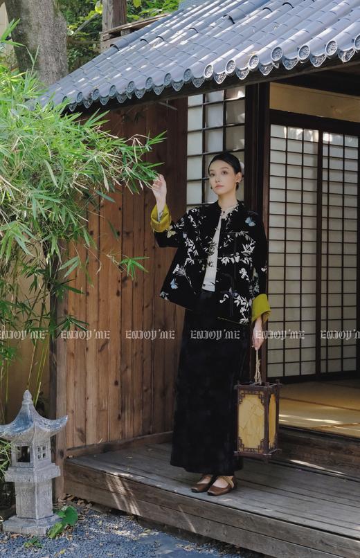 【门店同款】ENJOY秋季云敛-漠上飞花花影琉璃半裙 159410618 商品图6