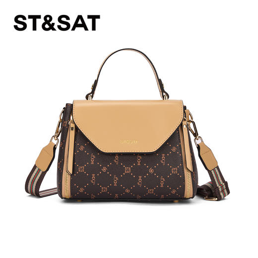 星期六时尚休闲百搭单肩斜跨小方包SSC521A0CN 商品图2