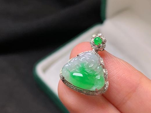 18k翡翠佛公吊坠 商品图3