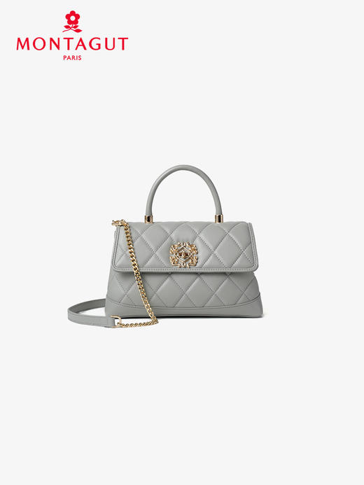 梦特娇羊皮手提斜挎包包元宝包新款 商品图5