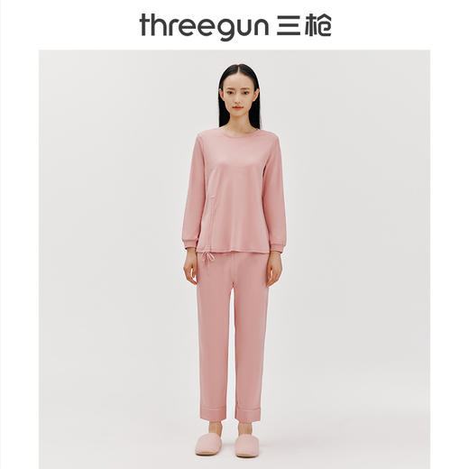 Threegun三枪 【高支丝光棉】圆领女家居套-82010D011 商品图5