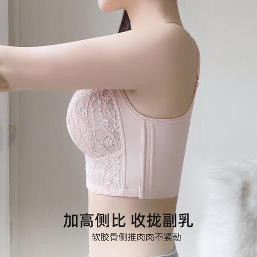 雅黛丽内衣女兔耳杯大胸显小防走光文胸收副乳防下垂夏季薄款胸罩 商品图3