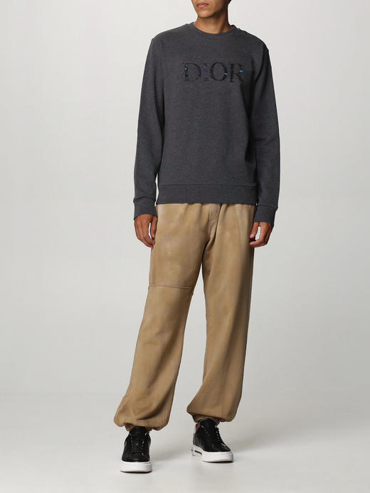 断码特清 只有黑灰 双面平纹丝光弹力混纺 圆领卫衣 WY743 商品图1