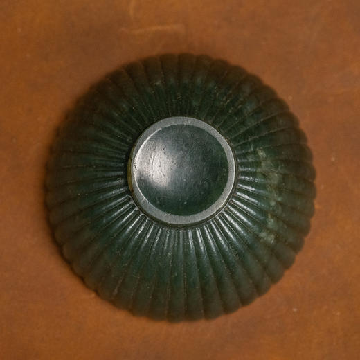 清 碧玉菊瓣纹杯 商品图4