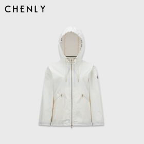 尘衣｜女款连帽单层户外防水冲锋衣