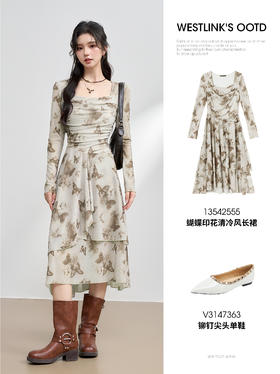 复古感蝴蝶群群，美惨了