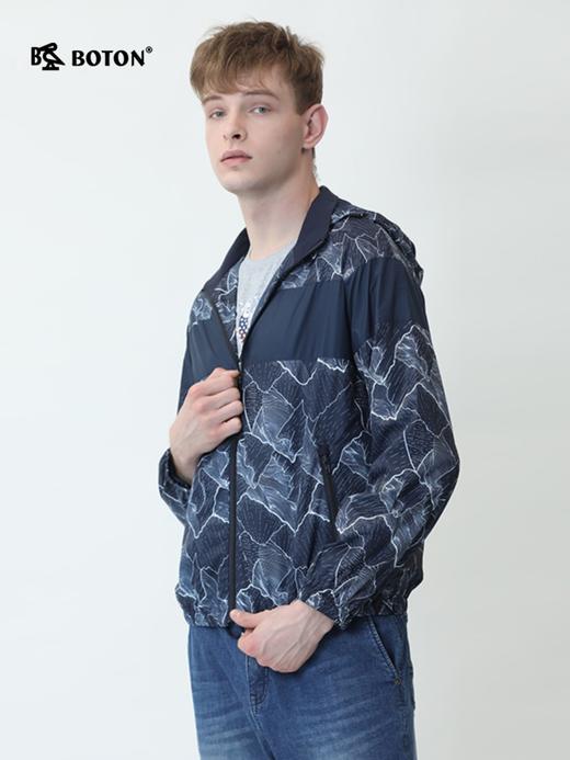 波顿春秋迷彩外套男士轻薄迷彩服潮牌夹克上衣休闲时尚男MJ887120 商品图1