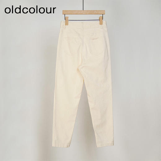 oldcolour设计感高腰显瘦直筒水洗牛仔长裤女O21113106 商品图1