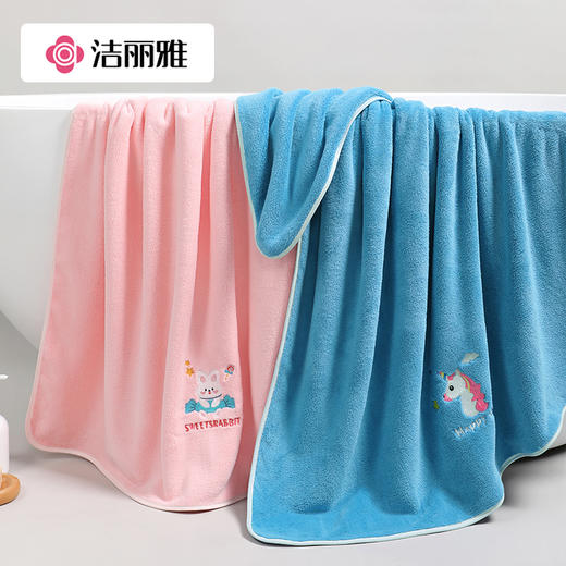 洁丽雅毛巾比纯棉吸水洗脸家用男女擦头速干发洗澡珊瑚绒柔软面巾 商品图2