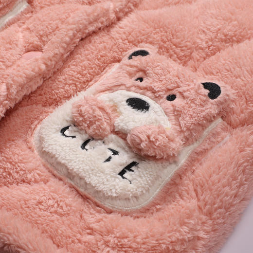 都市丽人眯雅佳睡衣亲情蜜语长袖长毛绒夹棉加厚童装中夹棉套装JHT9A8 商品图13