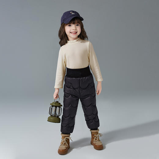 笛莎童装女童裤子2024冬季新款小童小女孩束脚羽绒裤 商品图2