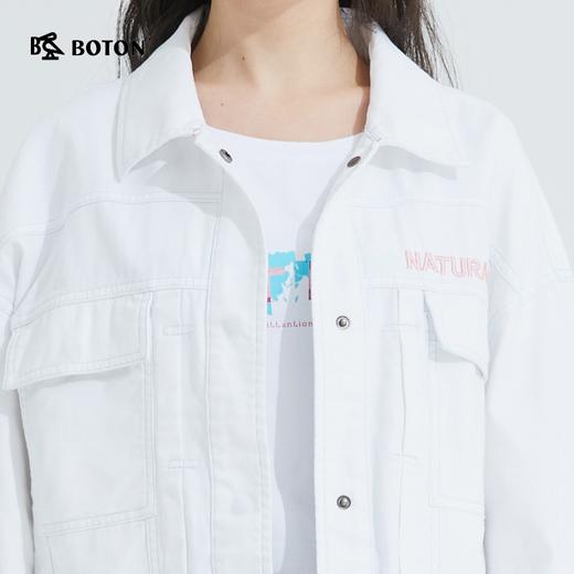 波顿宽松版短款纯色夹克女装春秋季休闲百搭小个子外套LJ877121 商品图3