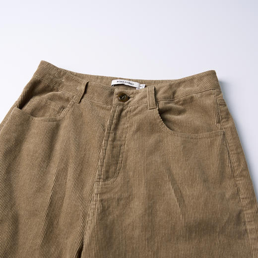 ROMI STUDIO “复古美学” *棉轻酵洗灯芯绒直筒休闲裤 431K0012 商品图2