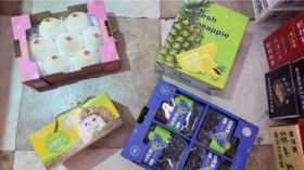 粉箱无锡水蜜桃+2粒凤梨+刺猬秋月梨+甲壳素葡萄套餐