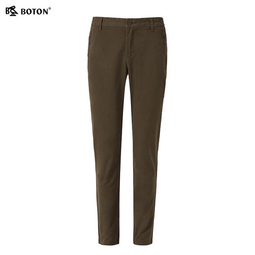 波顿秋冬男士休闲裤墨绿色宽松高端直筒长裤子美式休闲ME838322 商品图5