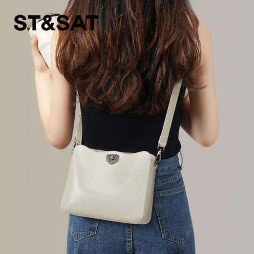 星期六简约通勤百搭腋下斜跨单肩包SSC521A109 商品图4