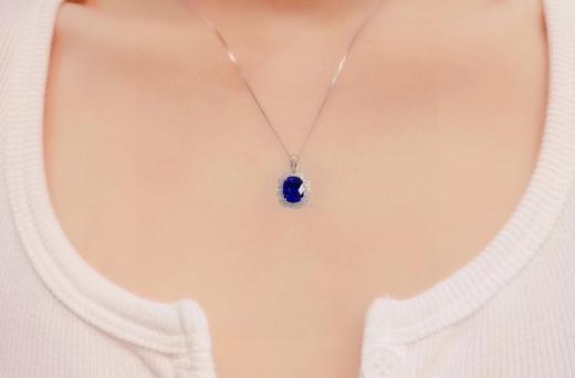 2.7克拉皇家蓝宝石吊坠 商品图3