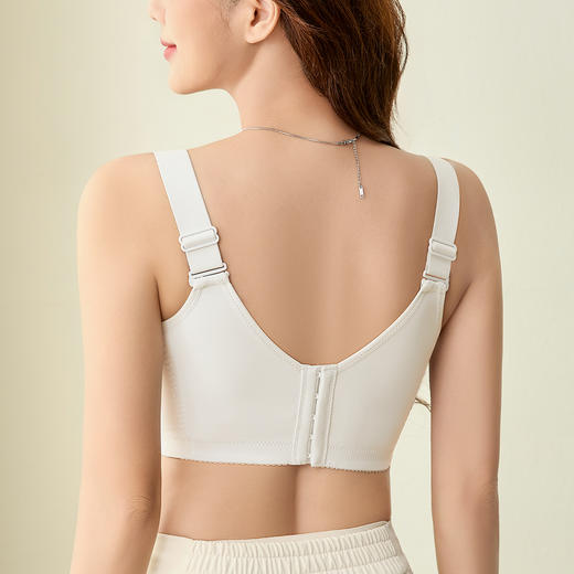 雅黛丽内衣大胸显小夏季薄款文胸收副乳放下垂调整型大码美背胸罩 商品图5