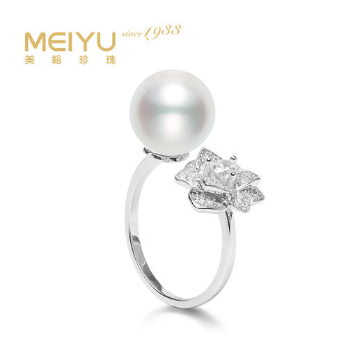 美裕 925银淡水珍珠戒指10-11mm 108498W 商品图0