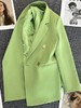 【秋季流行小西装】通勤大码金属扣西装女士外套 时尚百搭宽松休闲外套 商品缩略图2